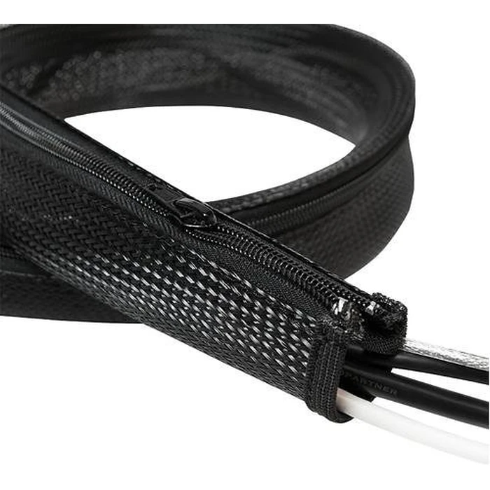 Οργανωτής Καλωδίων Logilink cable conduit with zipper AD: 50 mm, black 1m