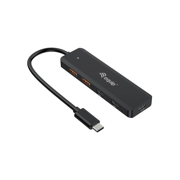 USB Hub Equip USB-4-Port 3.2/C->2xUSB-C 2xUSB-A 10Gbps o.Netz.sw