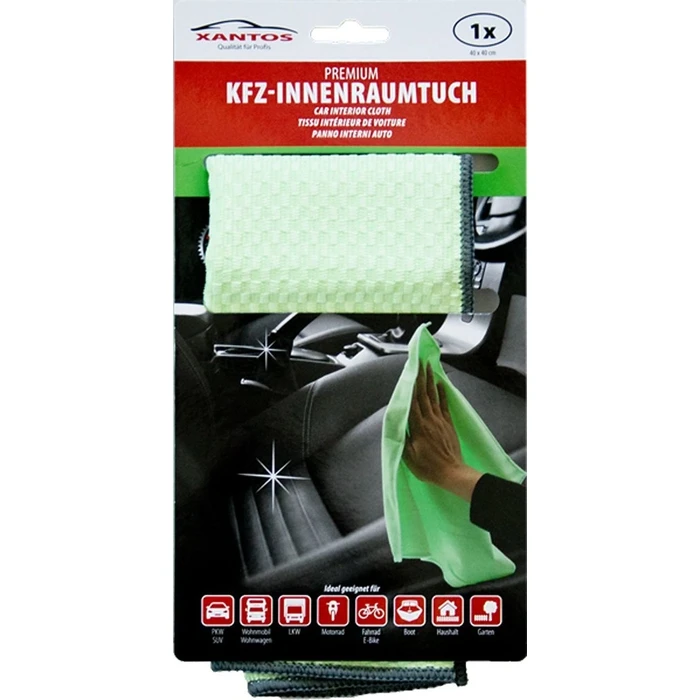 Πανί Αυτοκινήτου Xantos interior cleaning cloth 40x40cm green