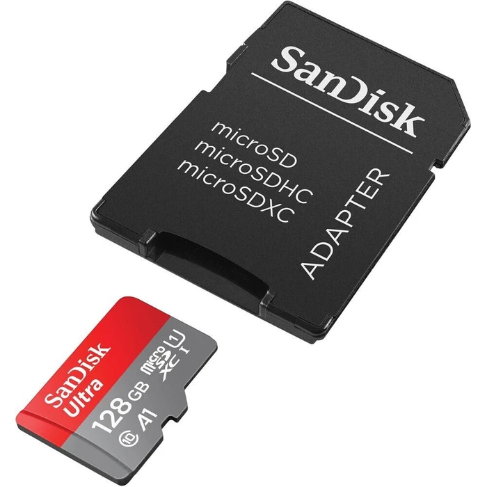 Κάρτα Μνήμης microSD 128GB SanDisk Ultra A1 Class 10 inkl. Adapt
