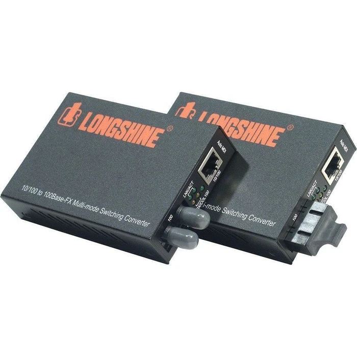 Converter Longshine 10/100TX to 100FX MultiMode ST