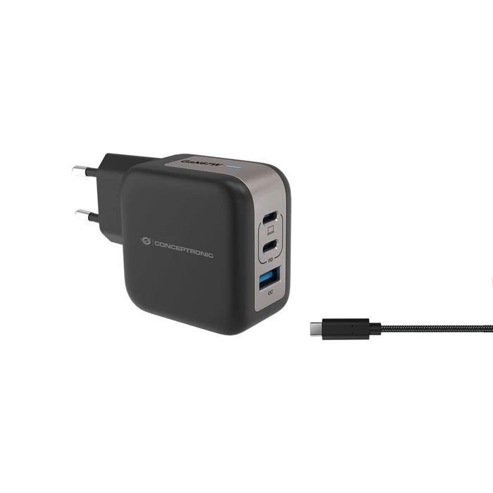 Φορτιστής Πρίζας Conceptronic 3Port 67W,2xUSB-C,1xUSB-A 1.5m sw