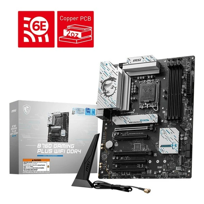 Motherboard MSI MAG B760 Gaming Plus Wifi DDR4 (B760,S1700,ATX,DDR4)