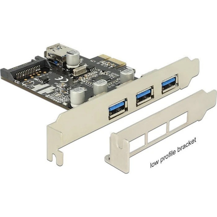 Controller Delock PCI Expr 3x USB3.0 ext + 1x USB3.0 int +LowProfi