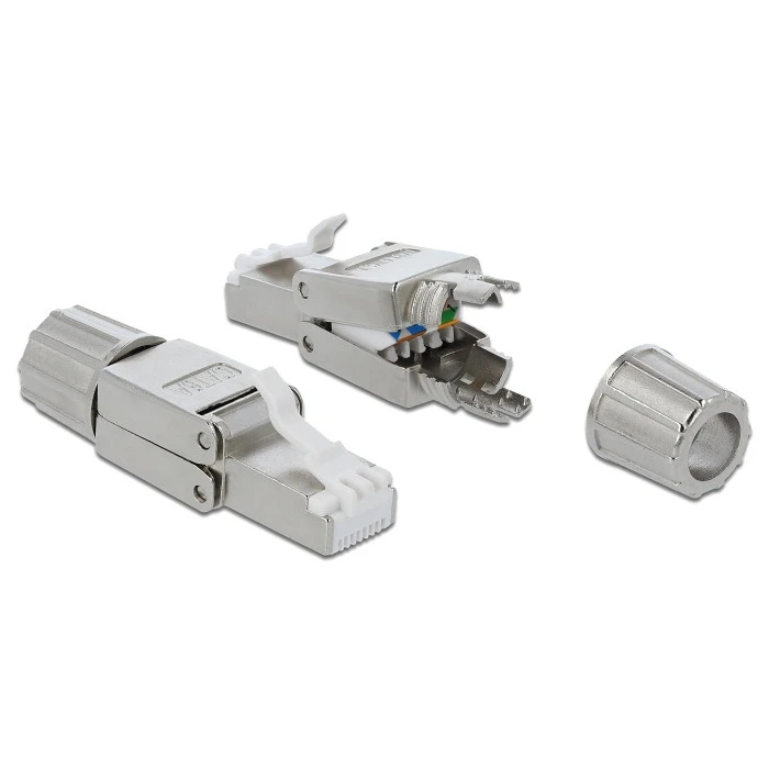 Βύσμα Δικτύου Delock RJ45 male Cat.6A STP tool-free