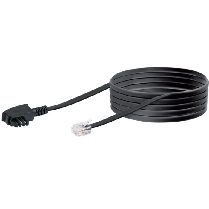 Καλώδιο Δικτύου Blackiger DSL-cable RJ12 6P2C -> TAE-F 6P4C 6m Black