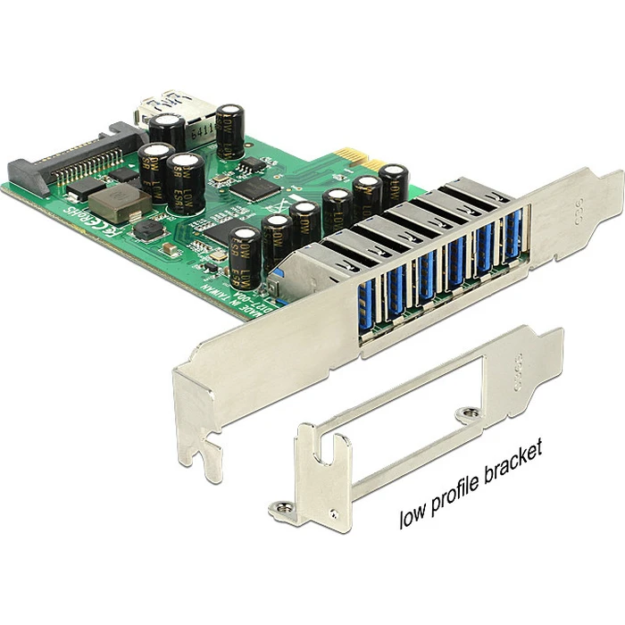 Controller Delock PCI Expr 6x USB3.0 ext + 1x USB3.0 int +LowPro