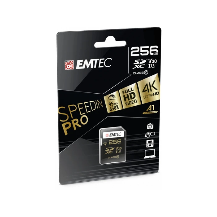 Κάρτα Μνήμης SD 256GB Emtec UHS-I U3 V30 SpeedIN Pro