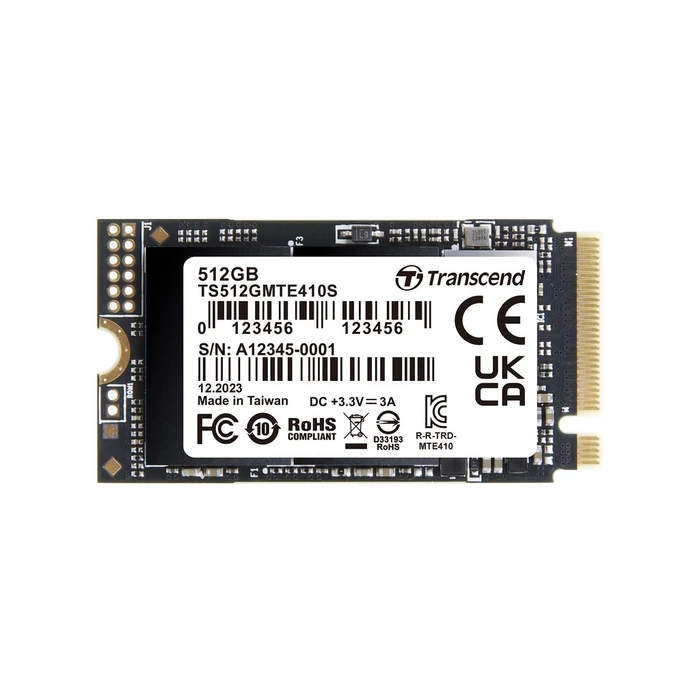 Σκληρός Δίσκος M.2 SSD 512GB Transcend MTE410S (M.2 2242) PCIe Gen4 x4 NVMe