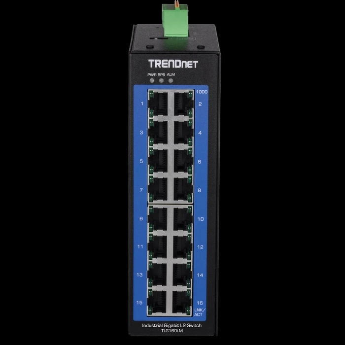 Network Switch Trendnet 16-Port Industr. Gigabit L2 Managed DIN-Rail Swit