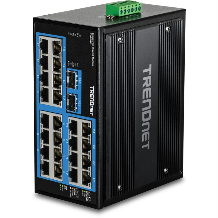 Network Switch Trendnet 26-Port Hardened Industrial Gigabit DIN-Rail