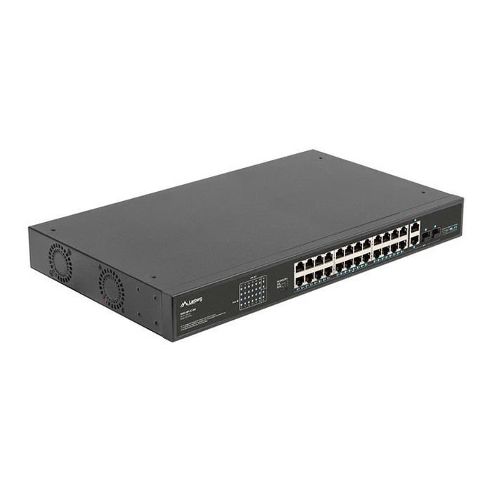 Network Switch Lanberg 24X 100MB DSP+/2X Combo Rack 19" 360W V2