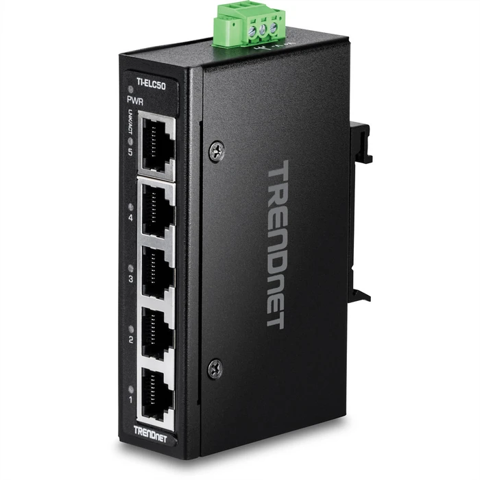 Network Switch Trendnet 5-Port Industrial Fast Ethernet DIN-Rail Mini