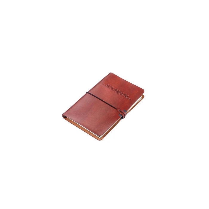 TROIKA A5 Bullet Notebook 72 Sheets Dotted with Elastic Brown (set of 2) BTJ36/BR