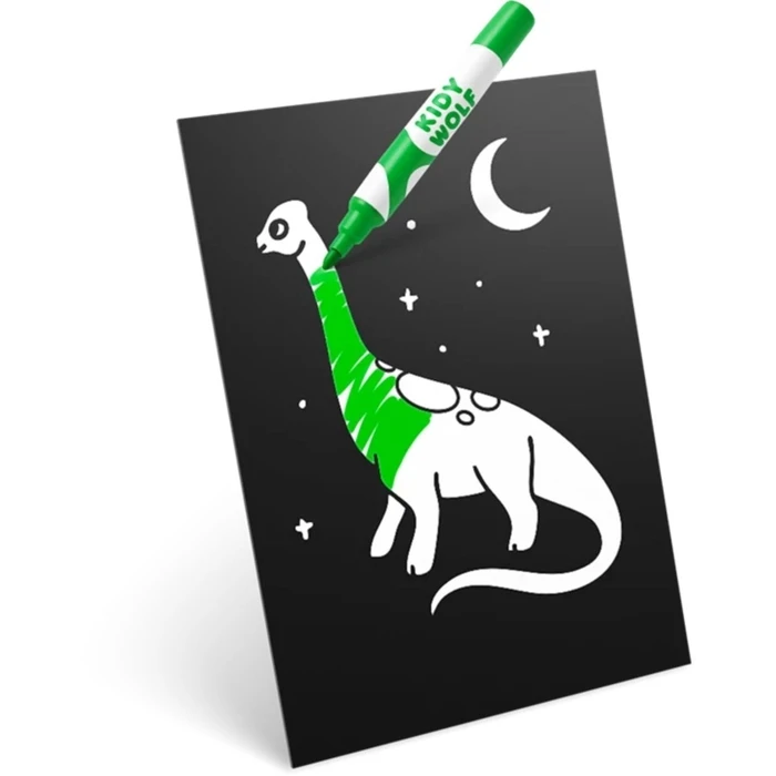 Kidywolf Φωτιζόμενη Διακόσμηση Τοίχου Σετ 3 Τεμαχίων Dino