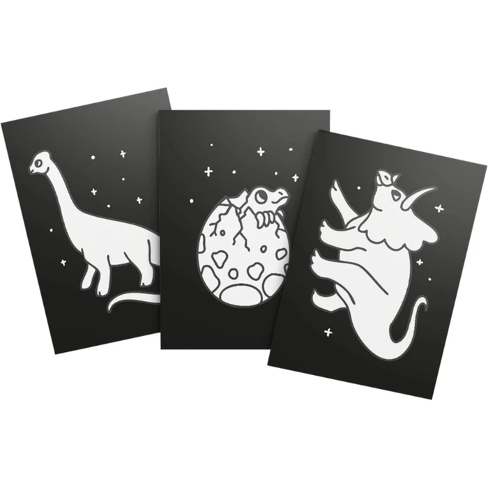 Kidywolf Φωτιζόμενη Διακόσμηση Τοίχου Σετ 3 Τεμαχίων Dino