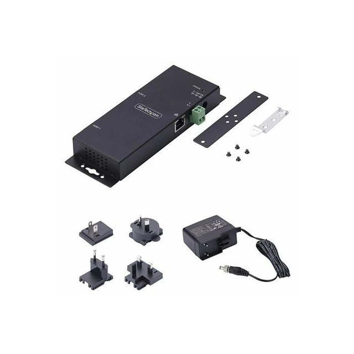 Serial to Ethernet Adapter StarTech 2P, IP LAN to RS232 DB9 - TAA Compliant