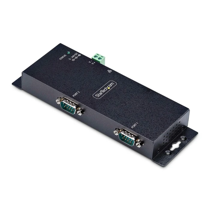 Serial to Ethernet Adapter StarTech 2P, IP LAN to RS232 DB9 - TAA Compliant