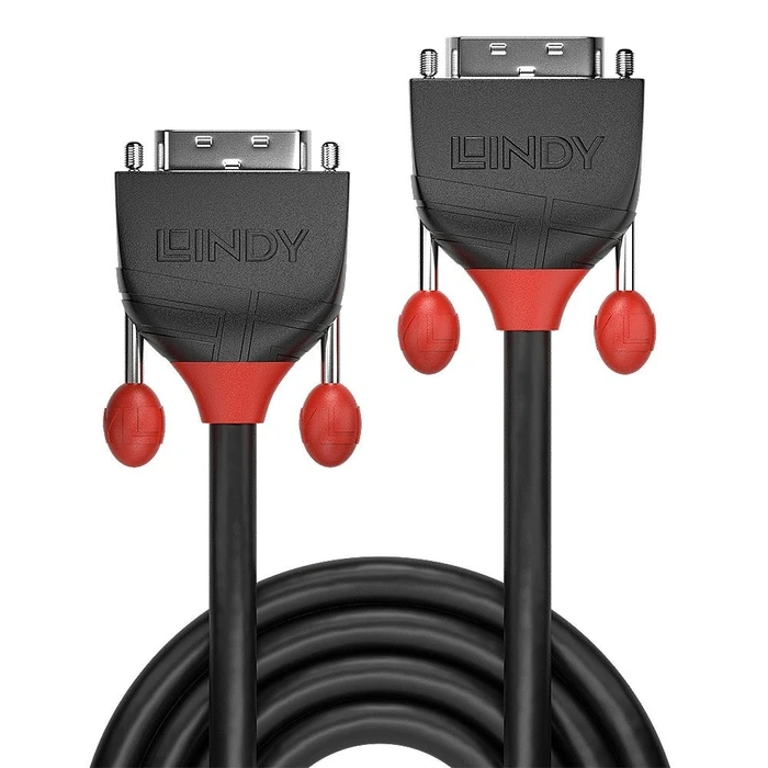 Καλώδιο DVI Lindy Black Line - DVI-D to DVI-D - 1 m