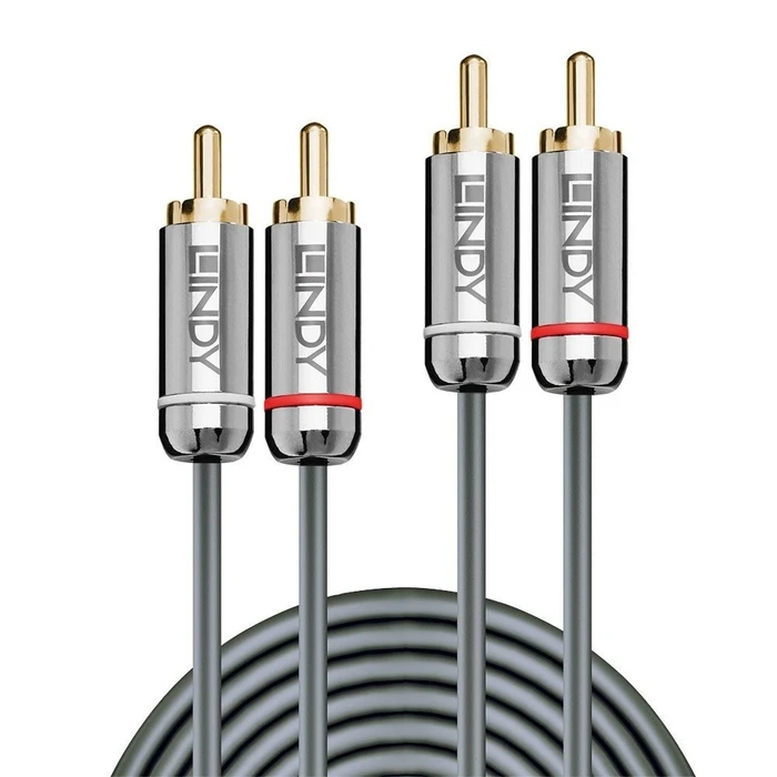 Καλώδιο RCA Lindy Cromo Line audio cable - 5 m