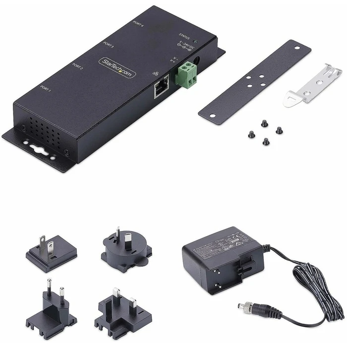 Αντάπτορας StarTech 4P Serial to Ethernet Adapter, IP LAN to RS232 DB9 - TAA