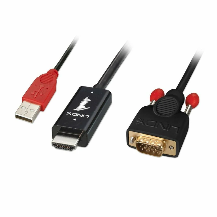 Αντάπτορας HDMI Lindy video cable - HDMI / VGA / USB - 3 m