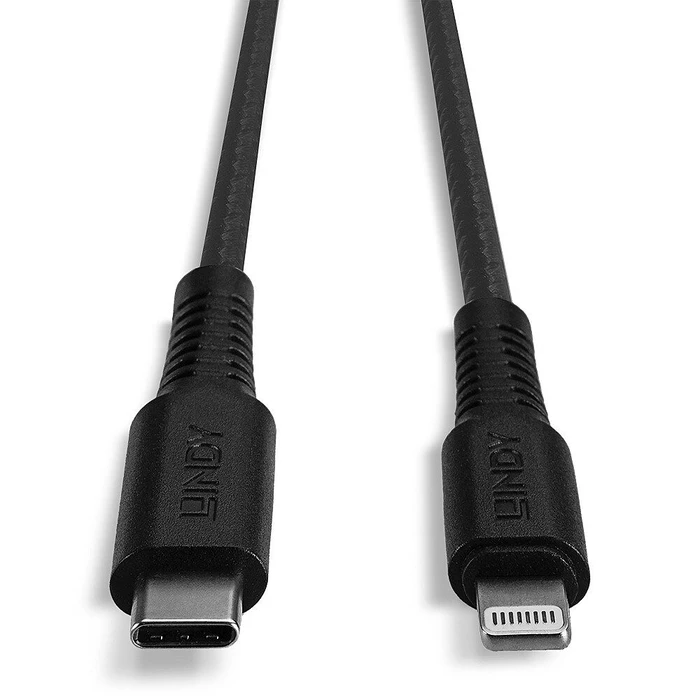 Καλώδιο USB Lindy - Lightning/USB-C - 3 m Black