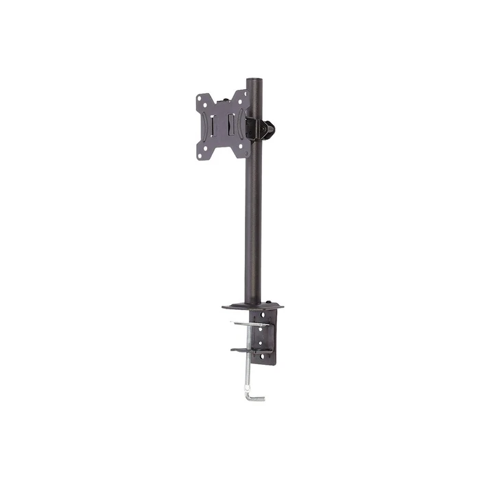 Βάση Monitor Lindy Single Short Bracket w/ Pole & Desk Clamp - adjustable arm - silver