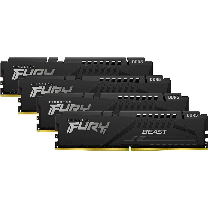 Μνήμη RAM Σταθερού DDR5 32GB Kingston FURY Beast - 128GB (4 x 32GB Kit) - 5600 DIMM CL40
