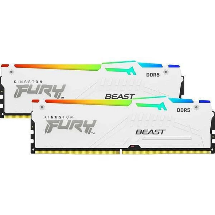 Μνήμη RAM Σταθερού DDR5 64GB Kingston FURY Beast RGB 2 x 32GB - DIMM 288-pin - 6400 MHz / PC5-51200