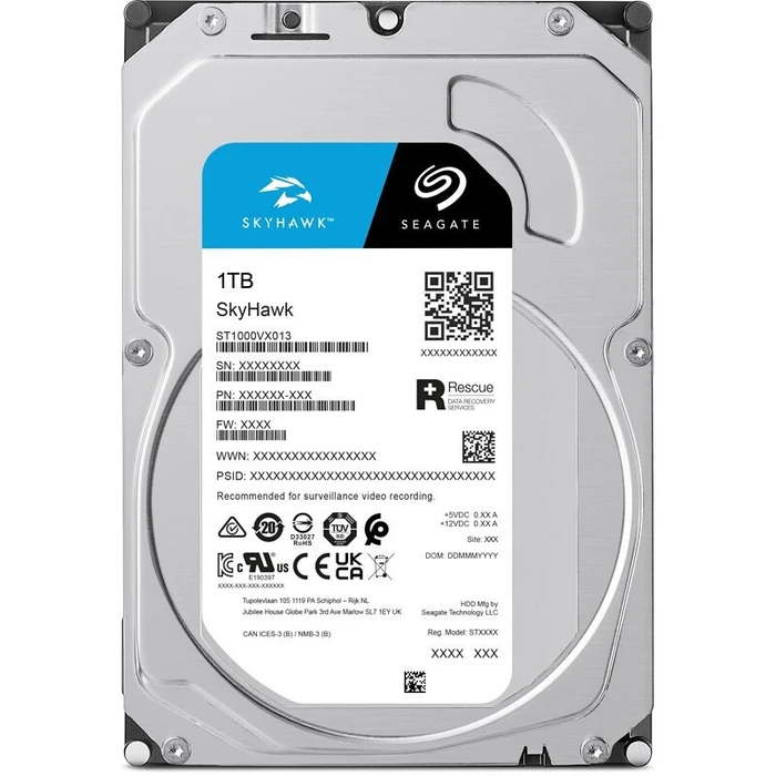 Εσωτερικός Σκληρός Δίσκος 3,5" 1TB Seagate SkyHawk ST1000VX013 - SATA 6 GB/s