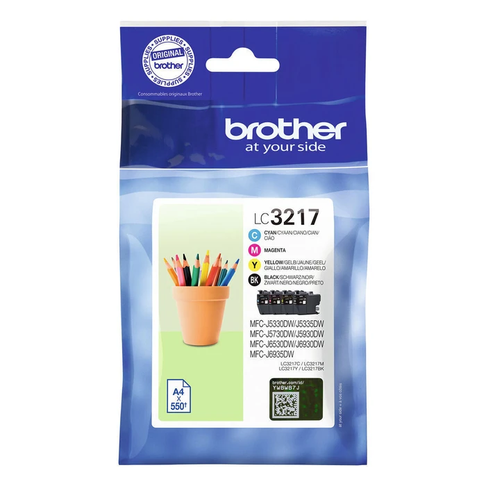 Μελάνι Brother LC3217 Value Pack - 4-pack - Black, yellow, cyan, magenta - original