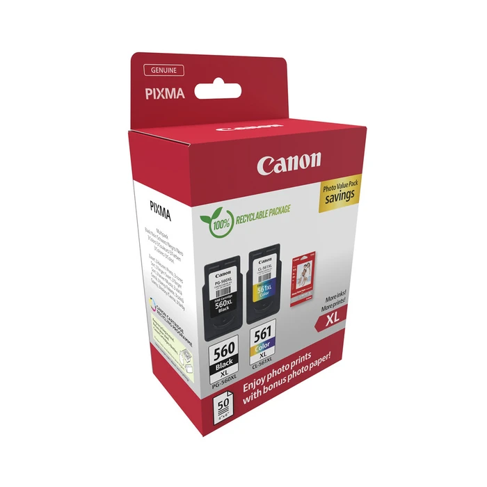 Μελάνι Canon PG-560XL/CL-561XL - 2-pack - High Yield - Black, color (cyan, magenta, yellow)