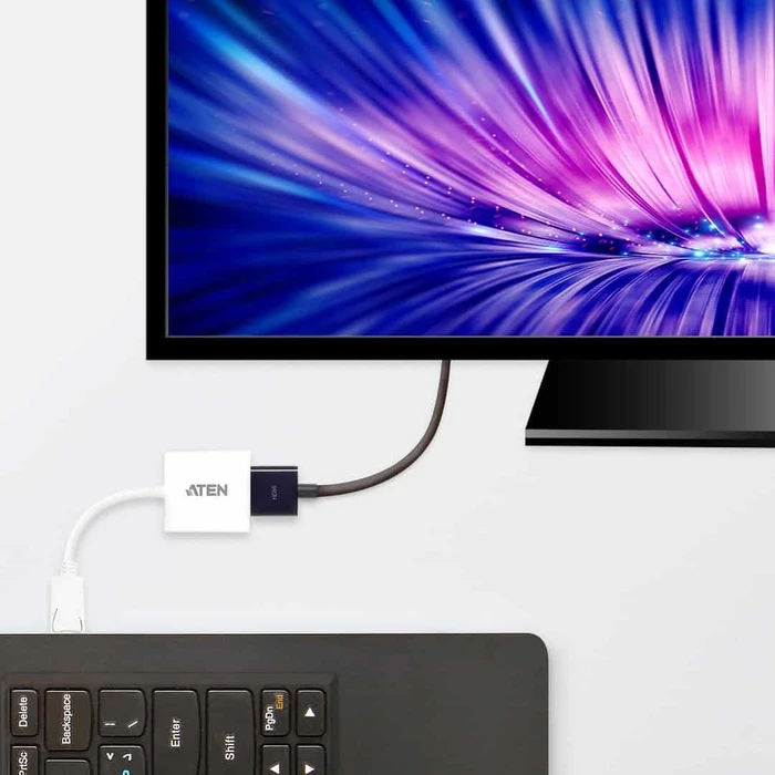 Αντάπτορας Display Port Aten VC985 - DisplayPort / HDMI - 18 cm