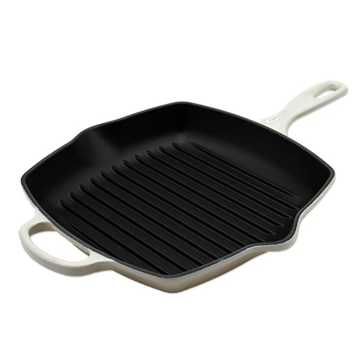 Τηγάνι Le Creuset Signature Square 26cm meringue (20183267160422)