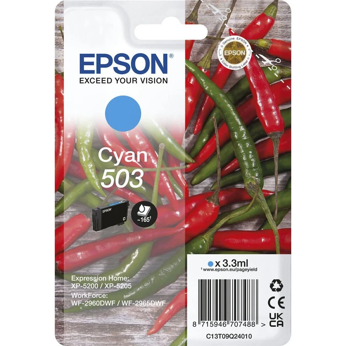 Μελάνι Epson 503 Cyan (C13T09Q24010)