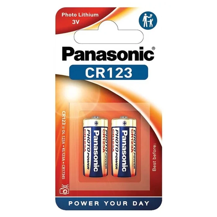 Panasonic Photo Power Μπαταρίες Λιθίου CR123 3V Μιας Χρήσης (Long Life) 2τμχ