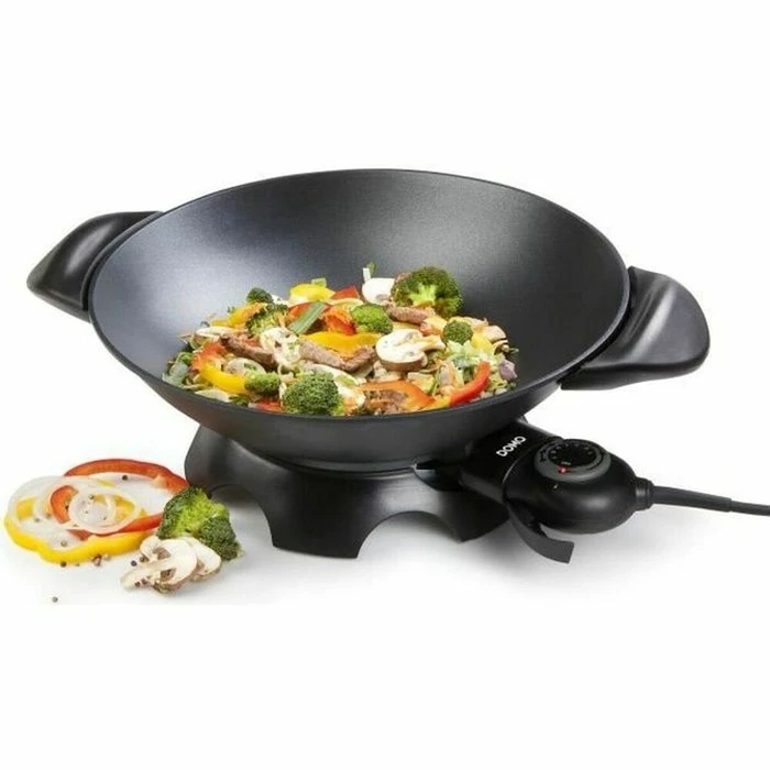 Τηγάνι Wok Domo DO-8708W 2000W 5 L Μαύρο