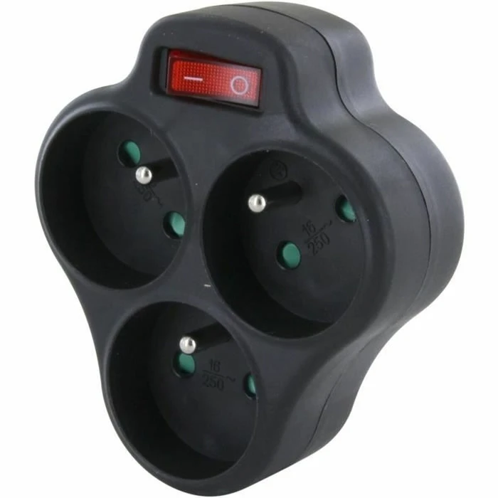 Πολύπριζο με 3 Πρίζες με διακόπτη Chacon Dominó 3x16A 