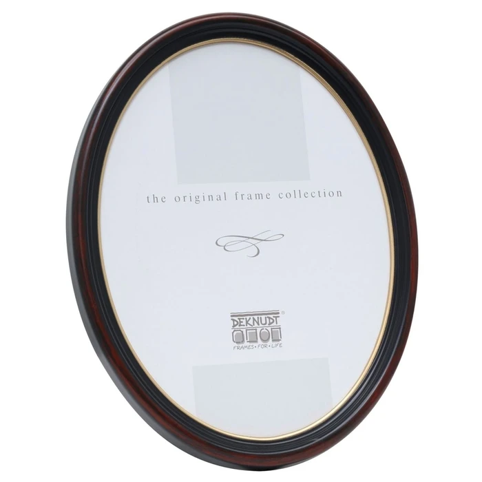 Κορνίζες πορτρέτου & μίνι Deknudt S100F9 Oval Frame 13x18 Resin black-brown