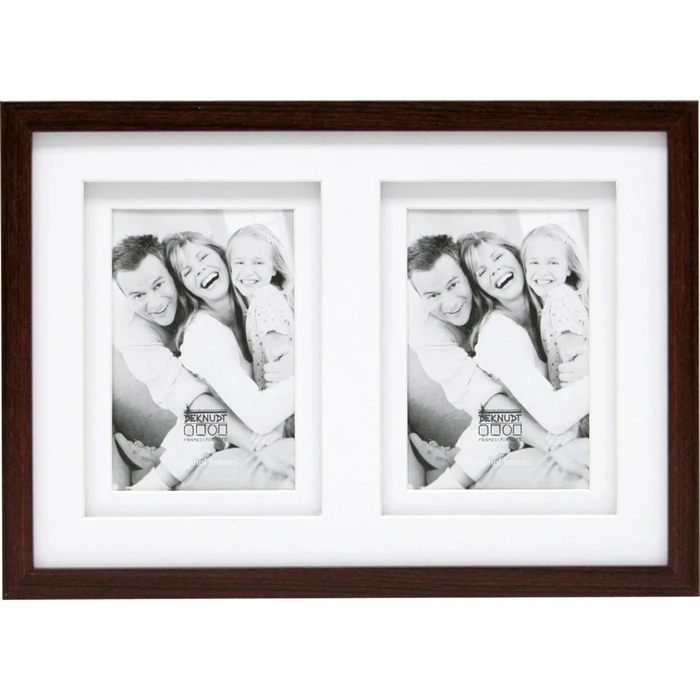 Κορνίζα γκαλερί Deknudt S65KQ2 2x15x20 Wood Gallery brown Passepartout