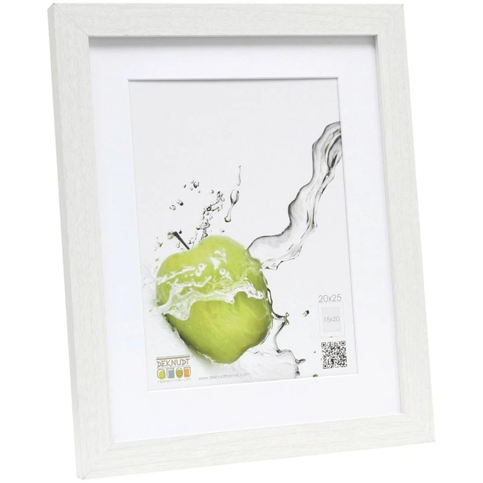 Κορνίζες τοίχου Deknudt S66KF1 P1 20x25 Wood white w. Passepartout