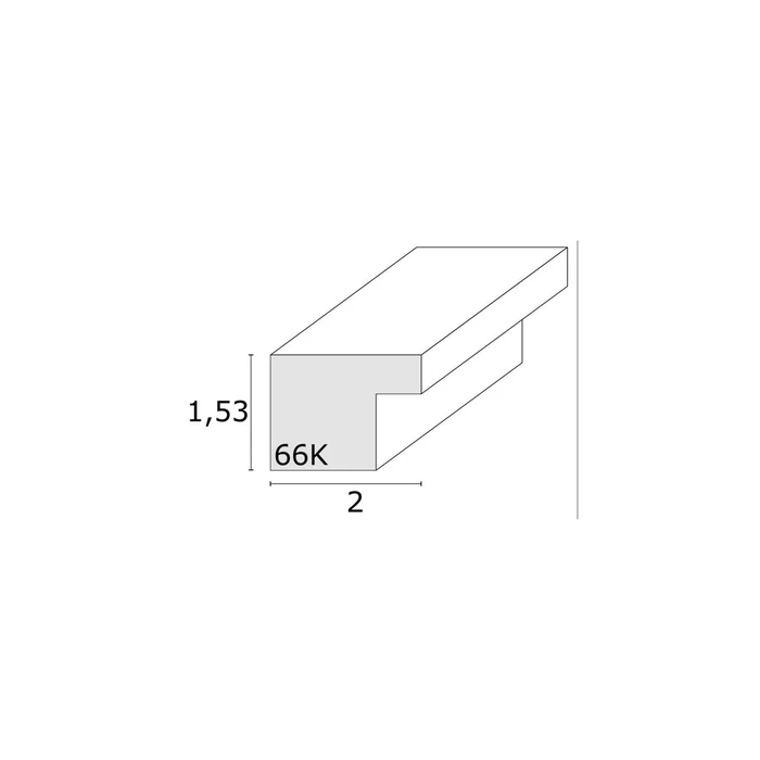Κορνίζες τοίχου Deknudt S66KF1 P1 20x25 Wood white w. Passepartout