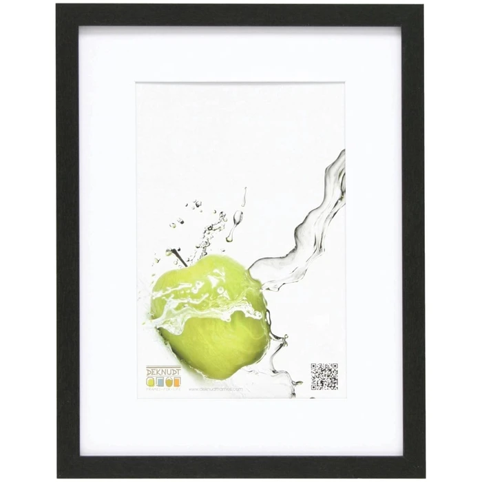 Κορνίζα τοίχου Deknudt S66KF2 P1 30x40 Wood black w. Passepartout