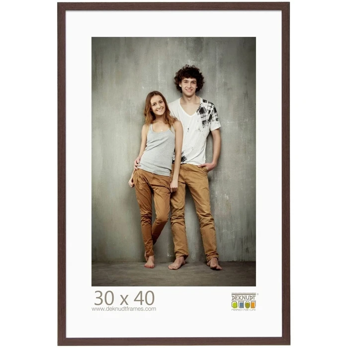 Κορνίζα τοίχου Deknudt S44CH4 30x40 Wood dark brown