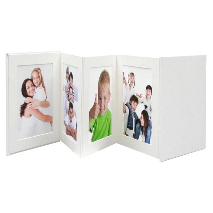 Βάσεις φωτογραφιών Deknudt Leporello White 8x13x18 8 Photos A66DC1 8PH