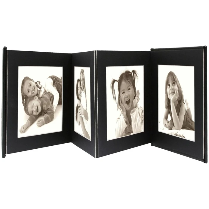 Βάσεις φωτογραφιών Deknudt Leporello black 8x10x15 8 photos A66DC2 8PH