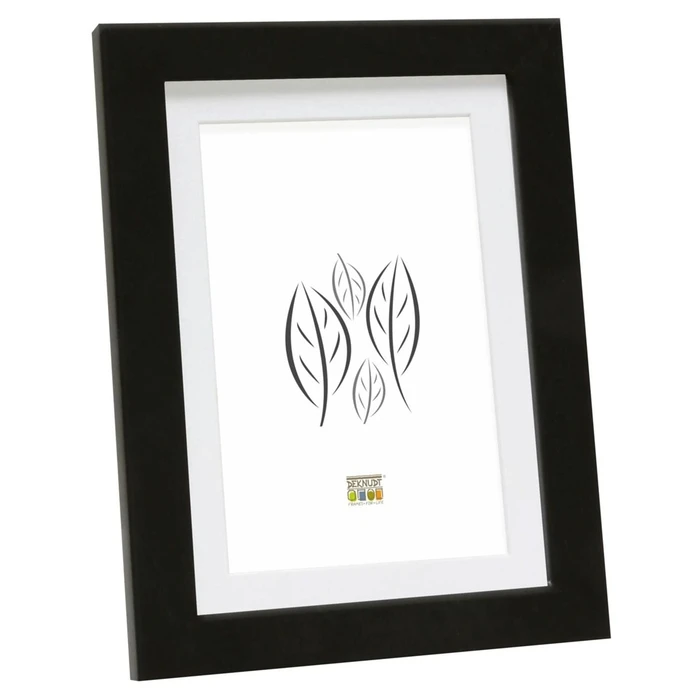 Κορνίζες τοίχου Deknudt S66KF2 P1 15x20 Wood black w. Passepartout