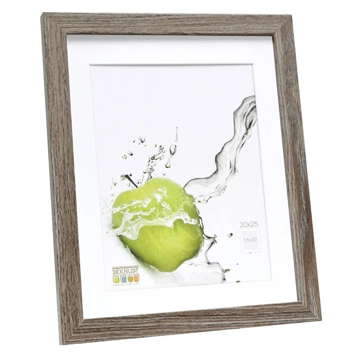 Κορνίζες τοίχου Deknudt S66KH3 P1 20x25 Ξύλινη γκρι δρυς με passepartout