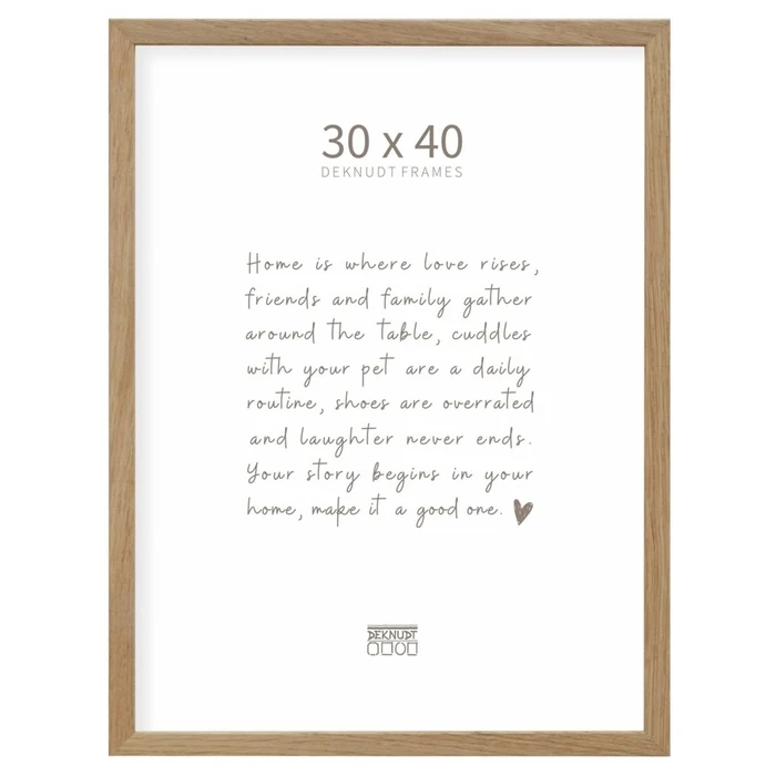 Κορνίζες τοίχου Deknudt S47CJ1 30x40 Frame solid oak